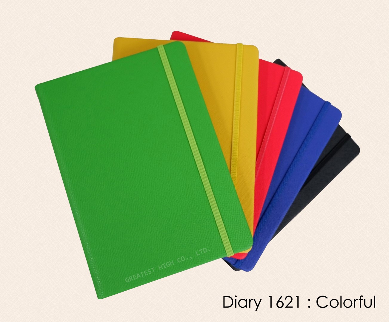 สมุดโน๊ต ไดอารี่ ปกหนัง Notebook Diary DA 1621 Colorful