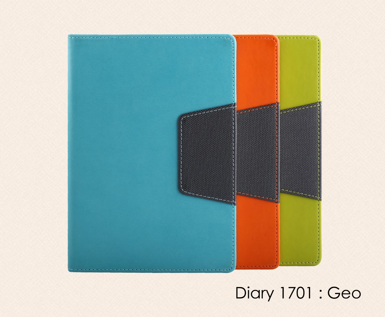 สมุดโน๊ต ไดอารี่ ปกหนัง Notebook Diary : DA 1701 Geo