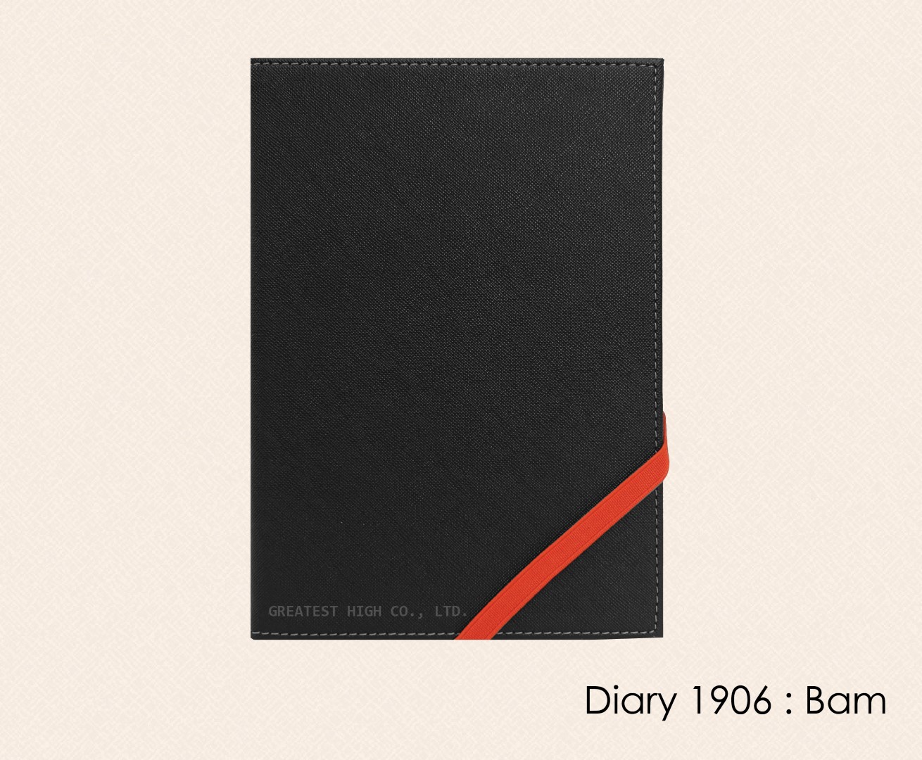 สมุดโน๊ต ไดอารี่ ปกหนัง Notebook Diary : DA 1906 Bam