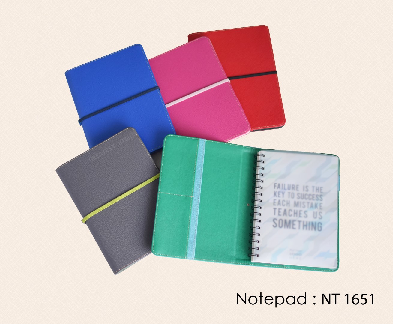 สมุดโน๊ต สมุดปกสอด ปกหนัง Notebook Notepad : NT 1651