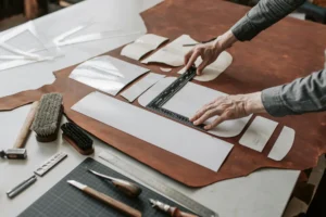 Leather product manufacture